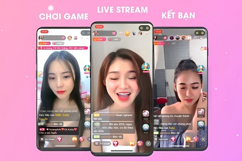 So sánh với các ứng dụng live show khác